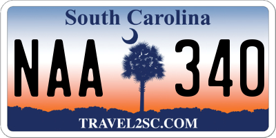 SC license plate NAA340