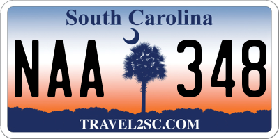 SC license plate NAA348