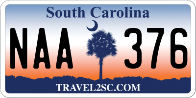 SC license plate NAA376