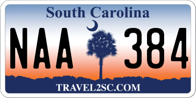 SC license plate NAA384