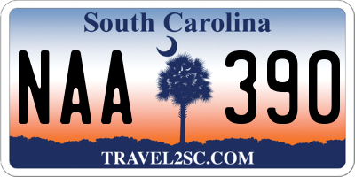 SC license plate NAA390
