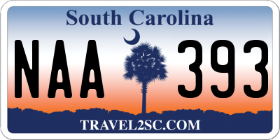 SC license plate NAA393