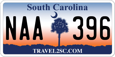 SC license plate NAA396