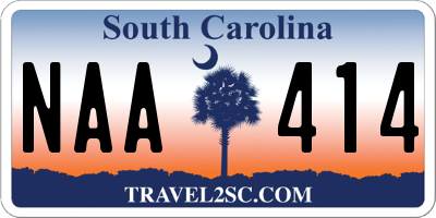 SC license plate NAA414