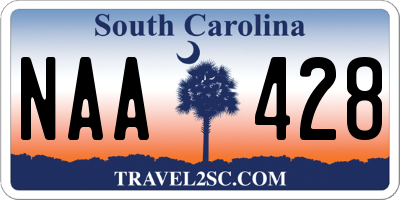 SC license plate NAA428