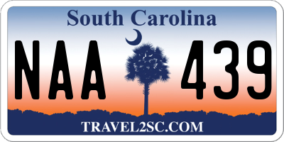SC license plate NAA439