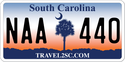 SC license plate NAA440