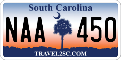 SC license plate NAA450