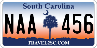 SC license plate NAA456