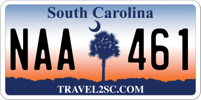 SC license plate NAA461