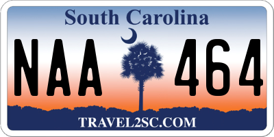 SC license plate NAA464