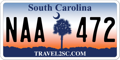 SC license plate NAA472