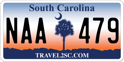 SC license plate NAA479
