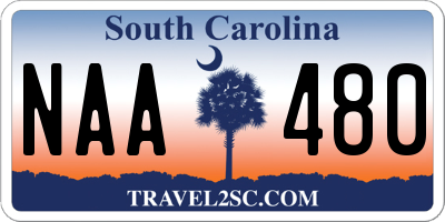 SC license plate NAA480
