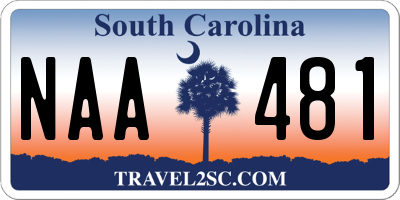 SC license plate NAA481