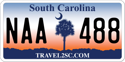 SC license plate NAA488