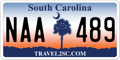 SC license plate NAA489