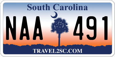 SC license plate NAA491