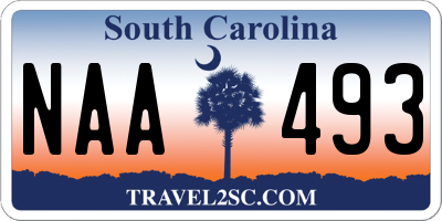SC license plate NAA493