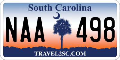 SC license plate NAA498