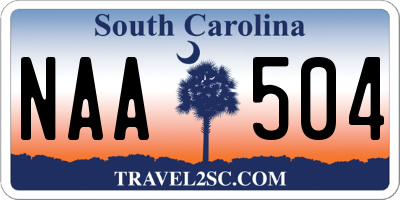 SC license plate NAA504