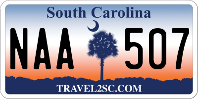 SC license plate NAA507