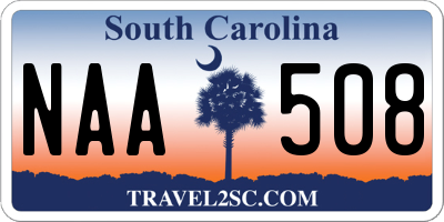 SC license plate NAA508