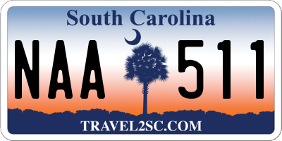 SC license plate NAA511