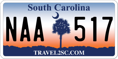 SC license plate NAA517