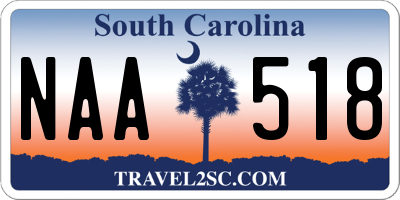 SC license plate NAA518