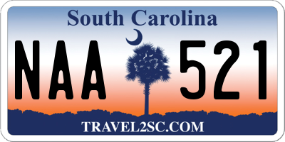 SC license plate NAA521