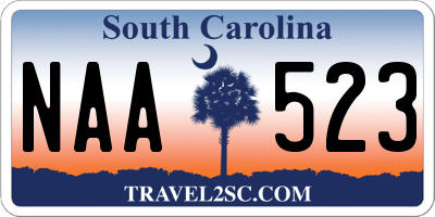 SC license plate NAA523
