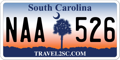 SC license plate NAA526