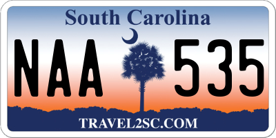 SC license plate NAA535