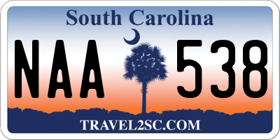 SC license plate NAA538