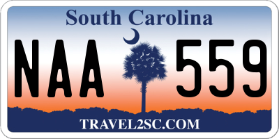 SC license plate NAA559