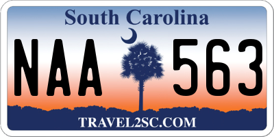 SC license plate NAA563