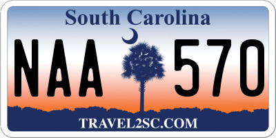 SC license plate NAA570