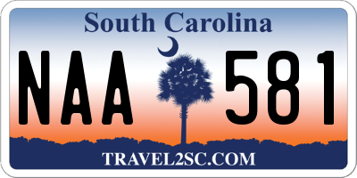 SC license plate NAA581