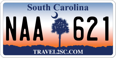 SC license plate NAA621