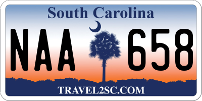 SC license plate NAA658