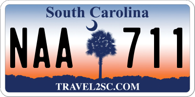 SC license plate NAA711