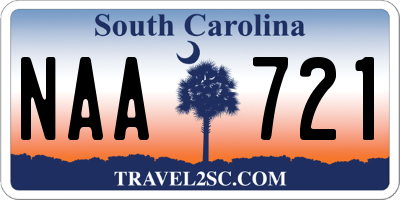 SC license plate NAA721