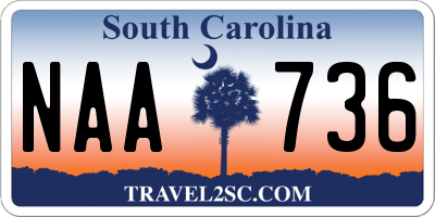 SC license plate NAA736