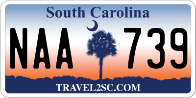SC license plate NAA739