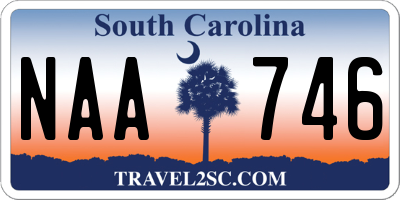 SC license plate NAA746
