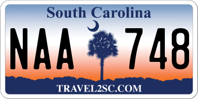 SC license plate NAA748