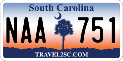 SC license plate NAA751