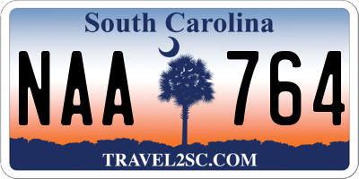 SC license plate NAA764