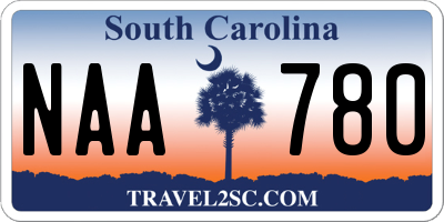 SC license plate NAA780